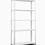 Regał metalowy Elegant biały 184x95x34 5p Malowany
