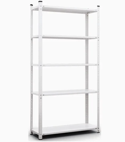 Regał metalowy Elegant biały 184x95x44 5p Malowany
