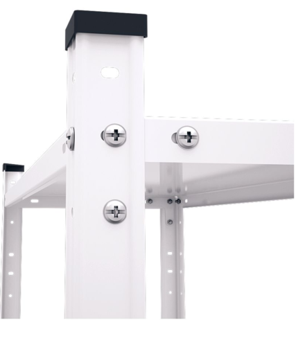 Regał metalowy Elegant biały 184x95x44 5p Malowany Regał metalowy Elegant biały 184x95x44 5p Malowany