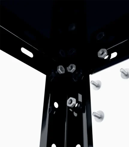 Regał metalowy Elegant czarny 184x95x44 5p Malowany Regał metalowy Elegant czarny 184x95x44 5p Malowany